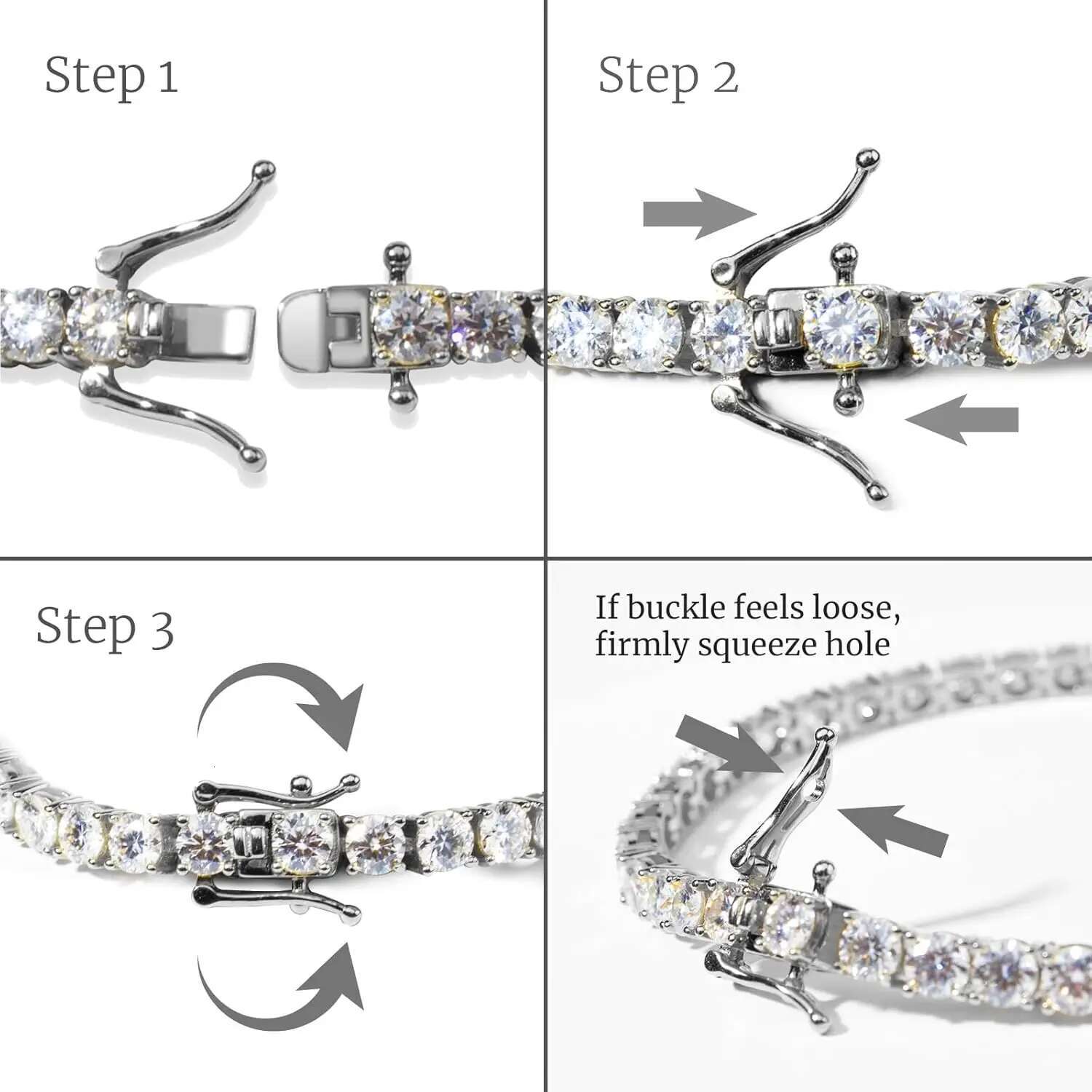 Luxury 4MM Tennis Bracelet for Women Men Full Moissnaite Laboratory Diamond S925 Silver Wedding Jewelry GRA Certificate