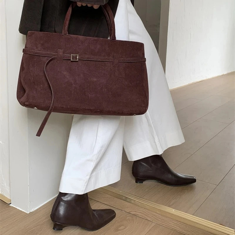 Autumn Soft Leather Women Slim Ankle Boots Elegant Low Heels Shoes Modern Short Botas Para Mujer 251110