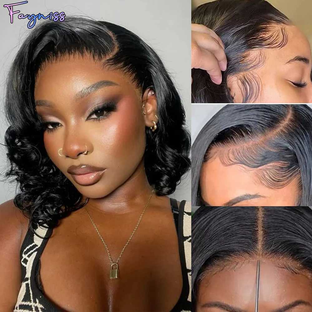 Wear and Go Glueless Body Wave Bob Wig 100 Human Hair Wigs for Women Pre Plucked 5x5 Pre Cut Lace Front Wigs Human HairT251111