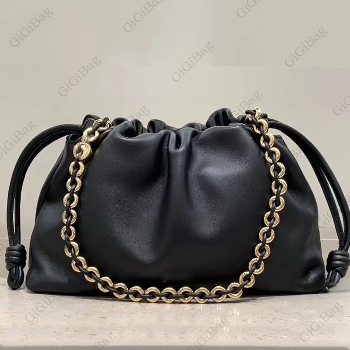 Designer luxury shoulder bag hobo clutch crossbody bags detachable chain strap genuine leather handbag envelope lady women cross body purse
