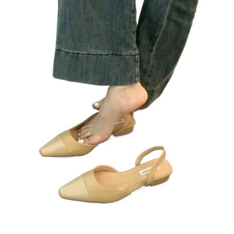 Low Heel Treasure Head Sandals Womens French Nude Colorful Dot Small perfume Style Womens Thick Heel Air Style Single ShoesXJ250410