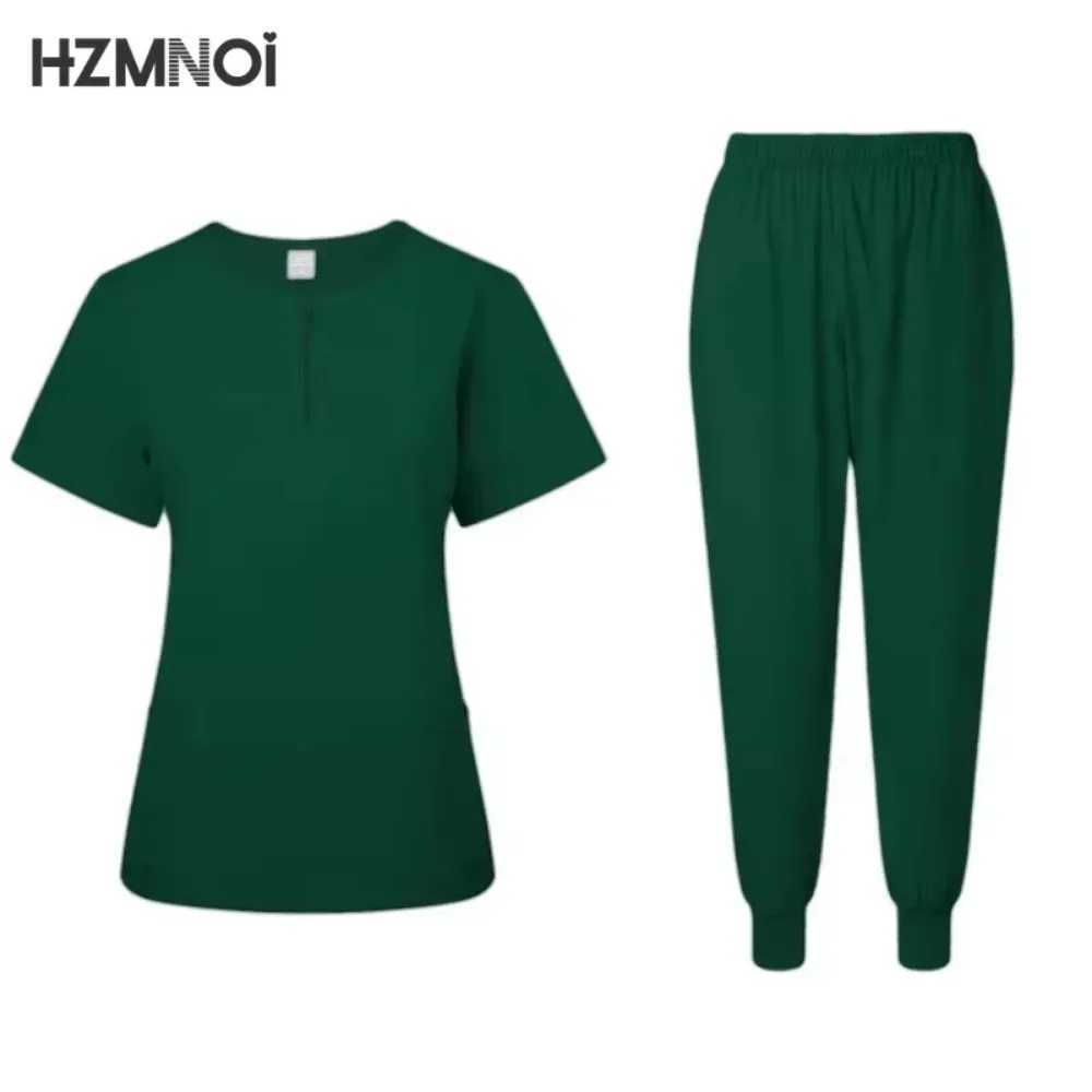 Summer Dental Surgery Suit Operating Room Doctor Uniform Pet Hospital Work Set Medical Supplies Scrub Nurse Accessories Workwear X250410