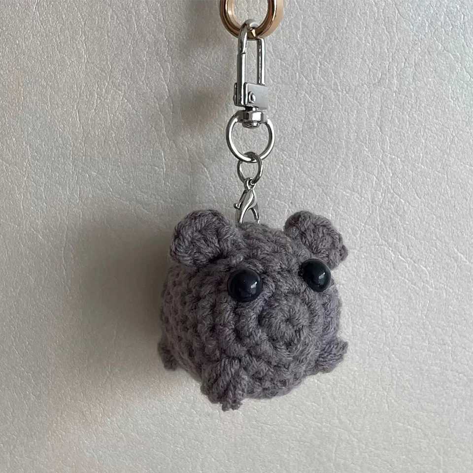Yupsk Music Sad Hamster Meme Plush Toy Keychain Bag Fun Pendant Keychain Jewelry Womens Birthday Gift W250411