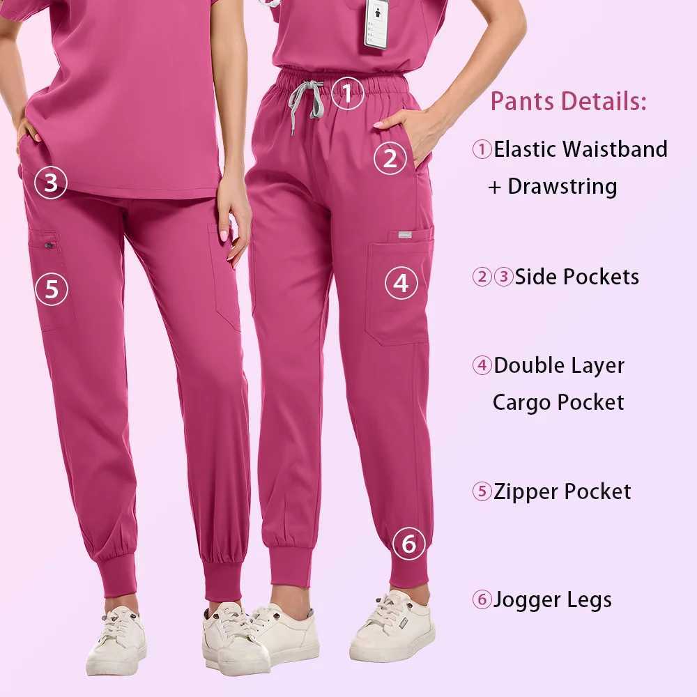 surgical uniform womens top with skin scrubbing medical uniform womens large size clinical uniform sewing unisex style X2504101