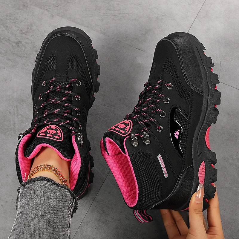 Women Boots Waterproof Outdoor Hiking Womens Safety Work Shoes Walking Sneakers Non Slip Ankle Botas De Mujeres 251111