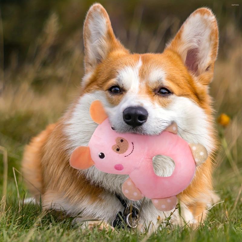 Update 6-Piece Cute Puppy Chew Toy Set - Interactive Pet For Cleaning Teeth With Soft Rubber Toys Puppies