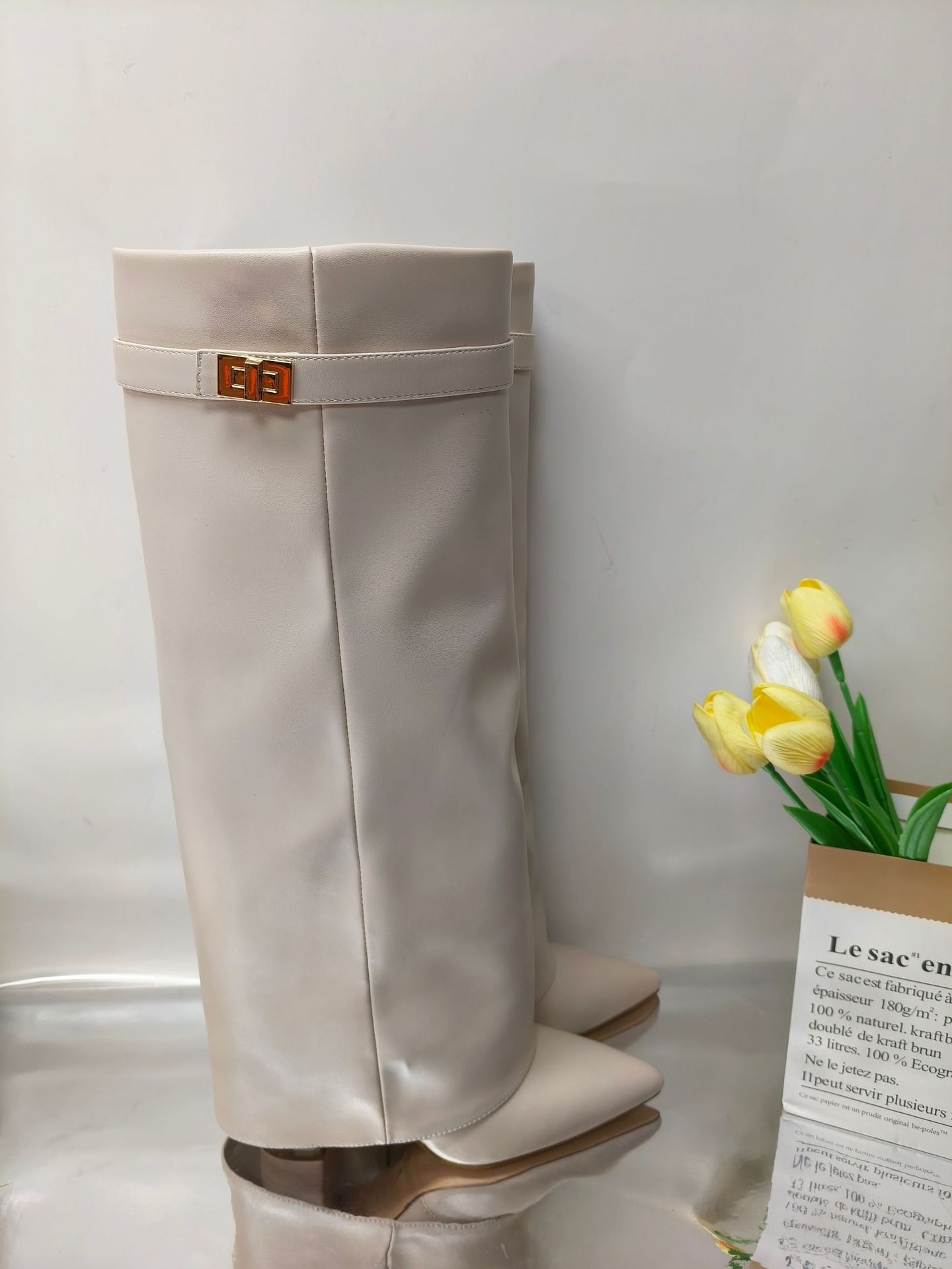 Suede Metal Decoration Frouser Boots Sexy Pointed Toe Square Heel New Arrivals Fashion Women Modern Boots Z250909