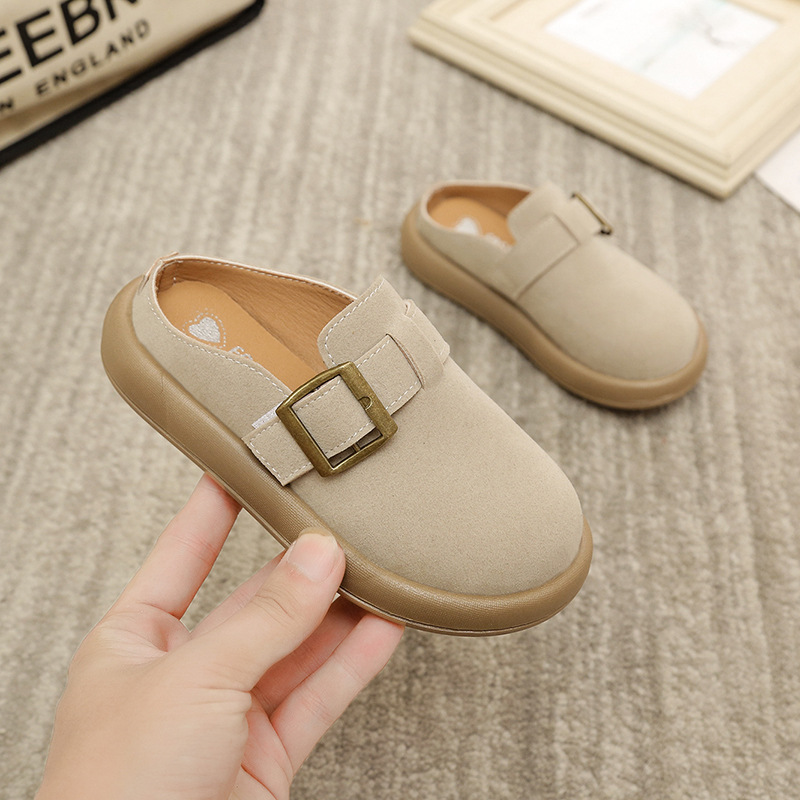 Fashion Toddler Slippers for Kids Home Simple Non-slip Versatile Kidszworld Boys Kids Mules Shoes Flats Causal Girls Children Slippers Brown Beige Siz