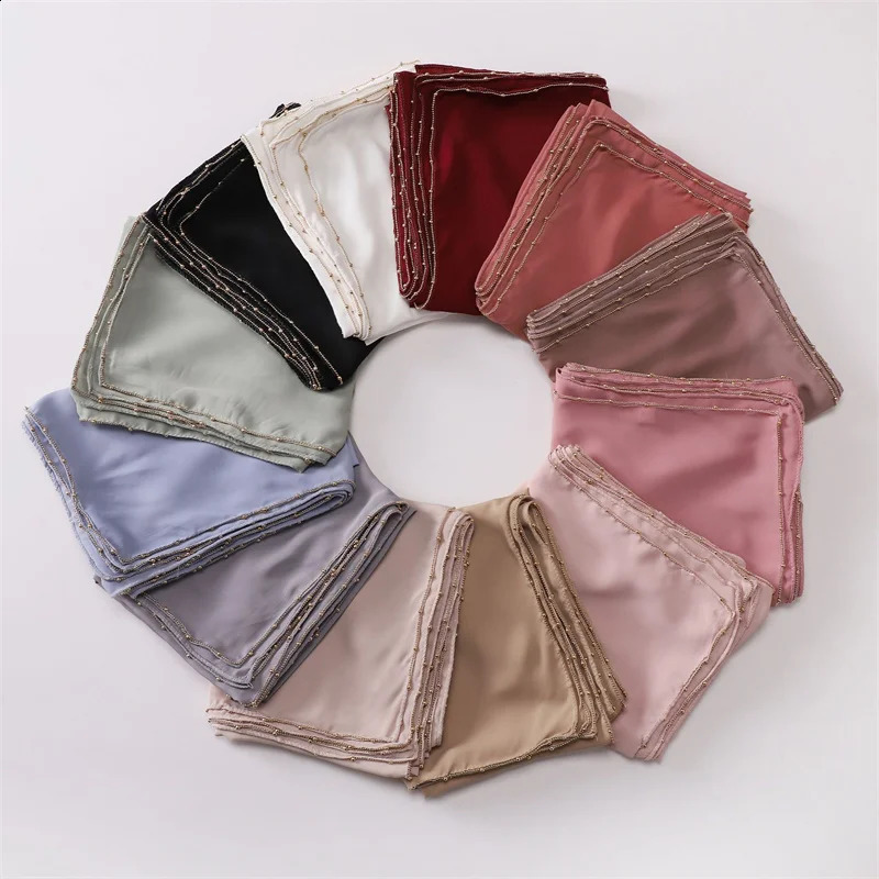 Golden Ball Bubble Chiffon Headscarf Ramadan Solid Color Scarf Necklace Shawl Womens Sunscreen Headscarf Outdoor Windproof Headscarf 250409