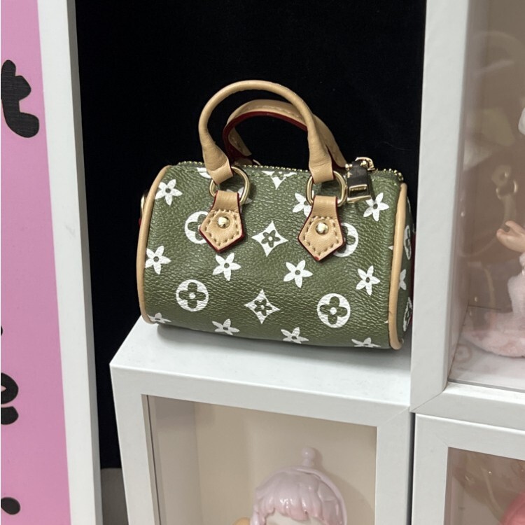 designer bag charm mini monogram pillow coin purse earphone keychain live streaming same style pendant car key bag