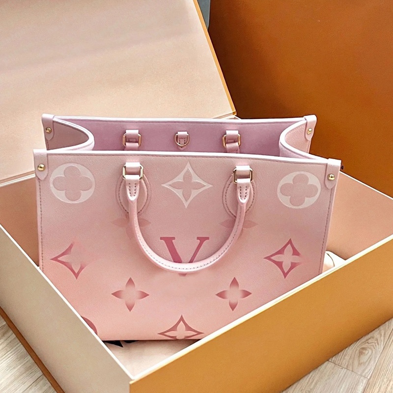 Evening Bags Luxury Women Fashion Shopping Bags Printed on the go Handbags Designer High Quality Tote Bags Flower Embossed Pink Classic Shoulder Bag Clutch Bags