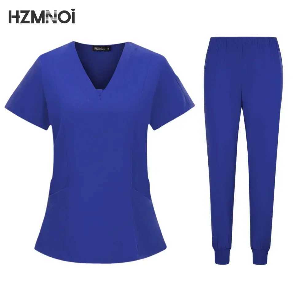 New Style Medical Uniforms Women Scrubs Sets Tops and Pants Hospital Doctors Nursing Clothes Nurses Accessories Dental Workwear X250410