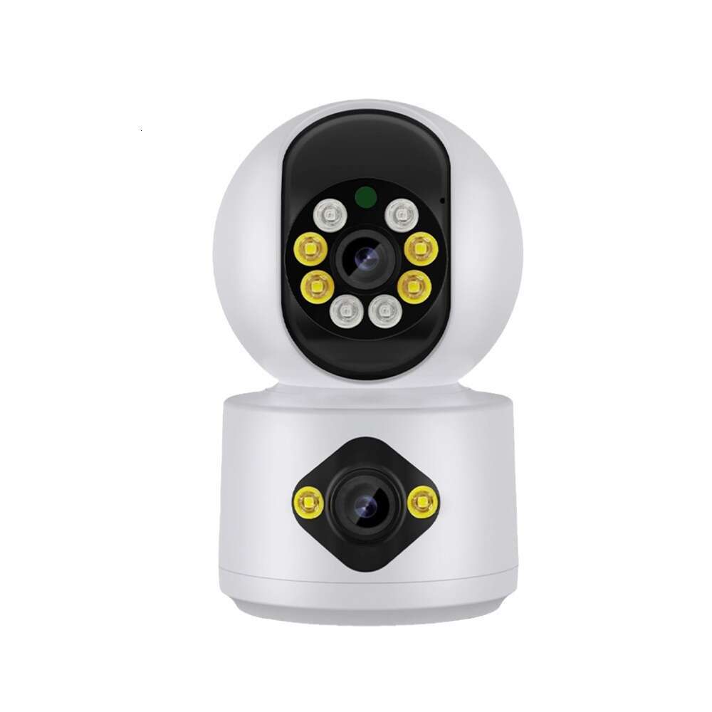 Gun and ball linkage binocular dual screen wireless surveillance camera home 360 degree mobile phone remote night vision