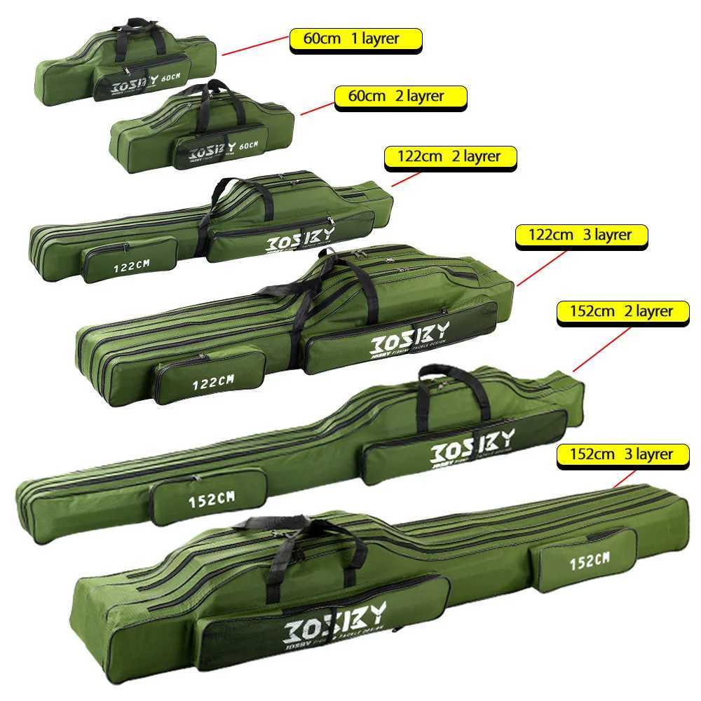 PROXPEHigh Quality Multi-purpose Oxford Cloth foldable Fishing Rod Bags Fishing Pole Tools Fishing Gear Tools 60-150/152/180CM Z250411