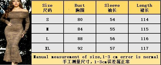 Western Sichuan Maillard one neck dress for women autumn and winter, worn in a wasteland style with elastic design, niche long skirt