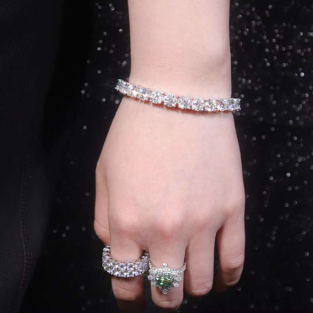 XG Factory Price Pass Diamond Tester Vvs Moissanite Fine Jewelry Bracelets Tennis Chain Bracelet for Woman and Man