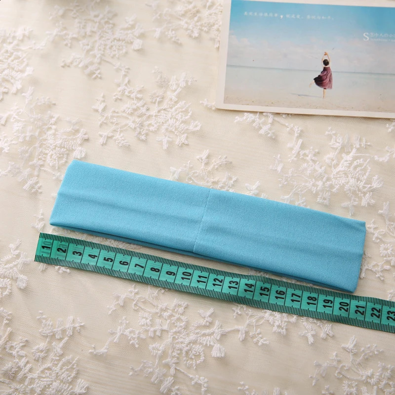 14pcslot Sport Yoga Headbands Fashion Soft Elastic Cotton Sweatband Yoga Stretchy Headband for Women Man Girl 250410