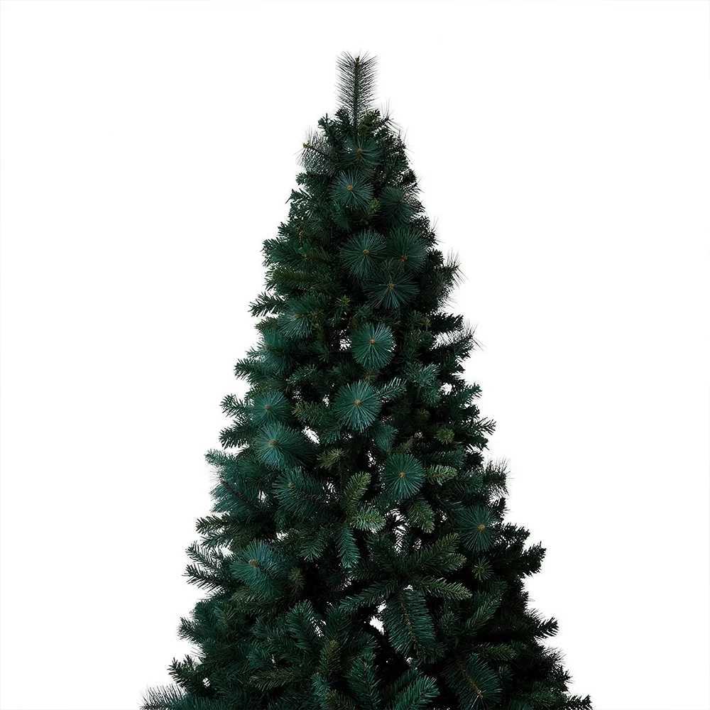 Christmas Pre-Lit Pop Up Artificial Christmas Tree 6ft 7ft 8ft Easy Setup PVC Pine Needle Mixed Xmas Tree with Metal Base Y251111