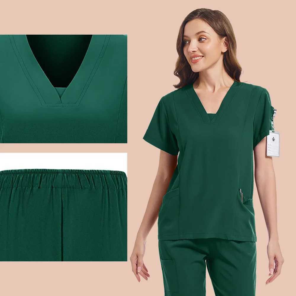 Nursing Uniforms Multicolor Medical Workwear Doctor Nurse Scrubs Set Dental Surgery Overalls Clinical Outfits Beauty Sn Suits X250410