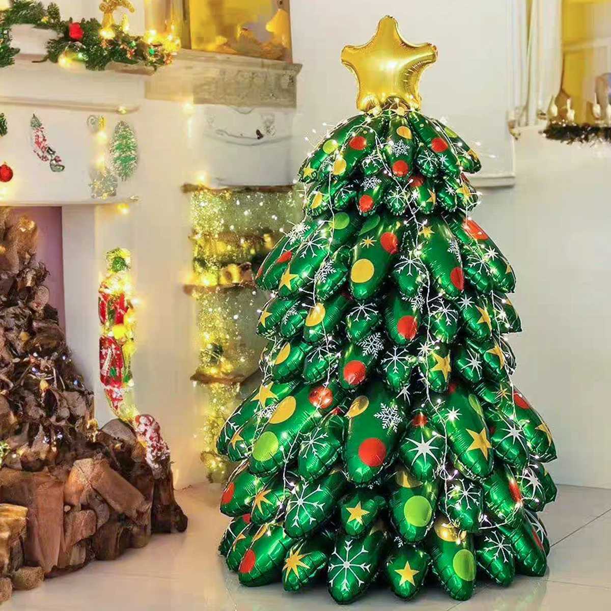 Christmas Large Christmas tree balloon decorations Christmas party decorations holiday parties winter birthdays garden decorations Y251111