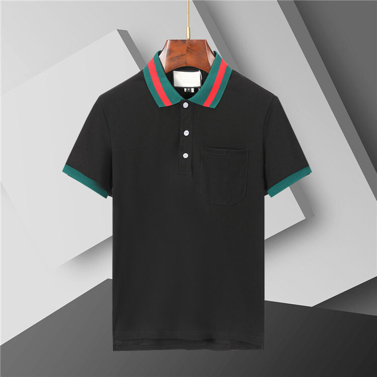 2025 Italy Mens Designer Polos Shirts Men's Italy Polo's Shirt with High-Street Embroidery - Cotton Fabric Featuring Snake Bee Prints Asian size M-XXXL