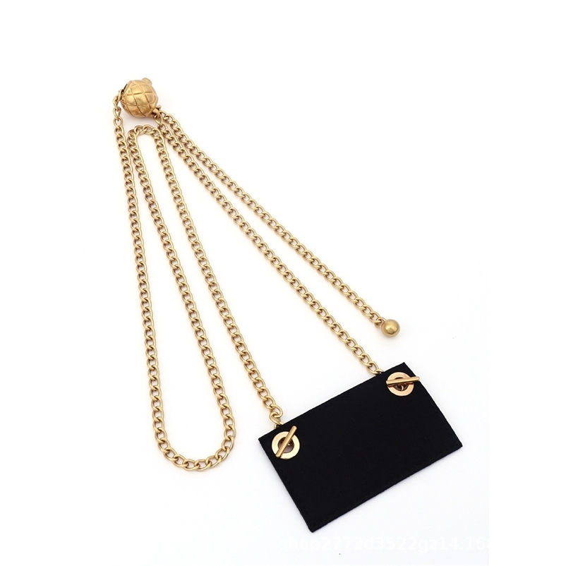 Leather Shoulder Strap Metal Chain for Small CF Card Bag Crossbody Bag Accessories Replacement Wallet Interior 251110