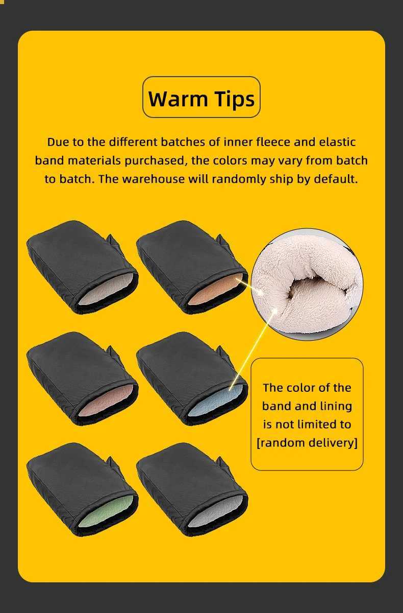 Motorcycle Handlebar Muffs - Waterproof Winter Hand Warmers for Bike/Cycling Windproof Design S25118{category}