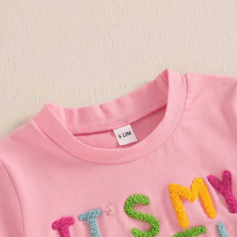 Able Baby Girls Summer Set Flower Printed Ruffle Sleeves T-shirt Elastic Waist Shorts 2PCS Birthday Party Costume SetXJ250410
