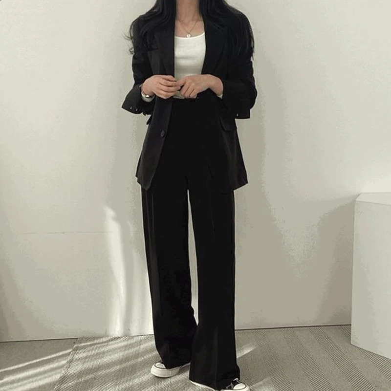 Casual office ladies elegant solid chest womens jacket 250407