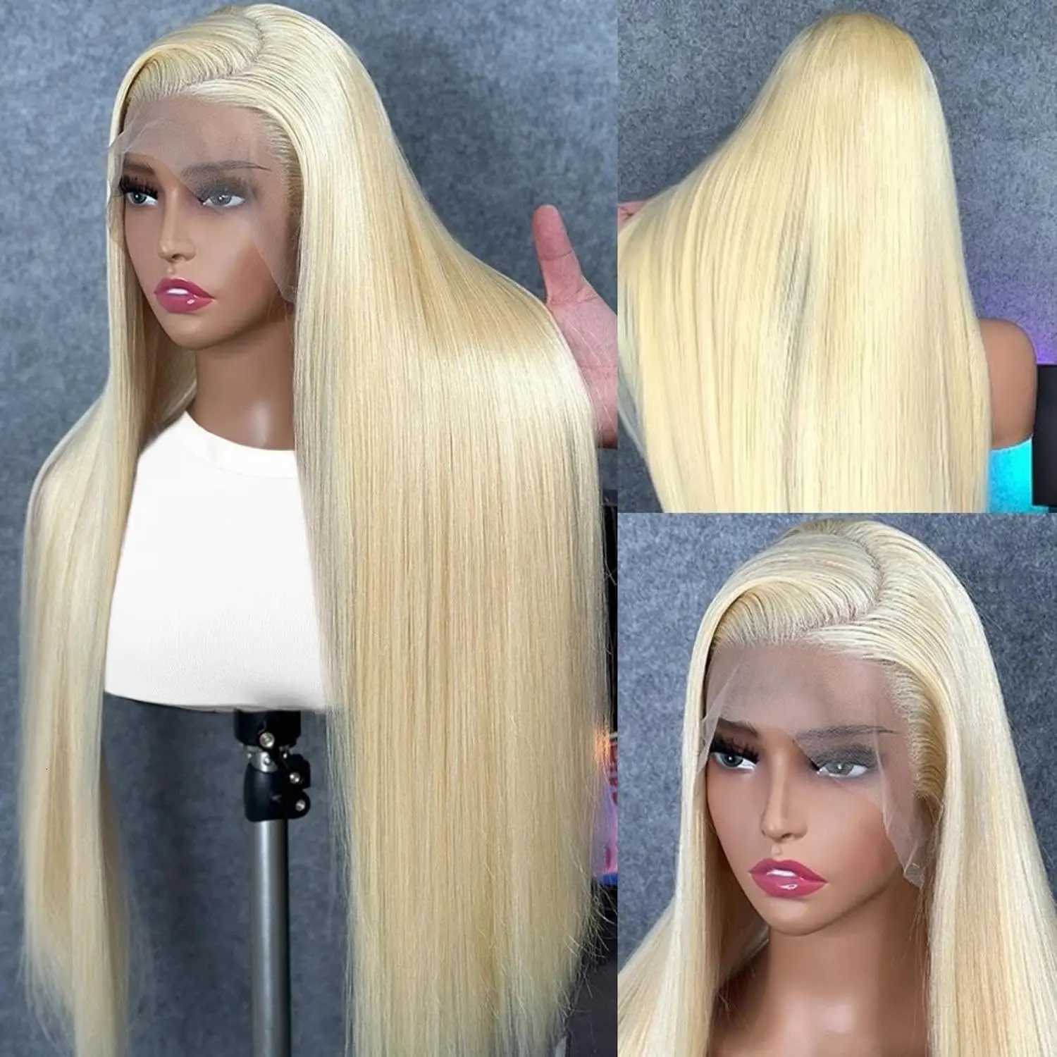 30 Inch 250 Density 613 Hd Lace Frontal Wig 13x6 13x4 Blonde Lace Front Wig Brazilian Straight 100 human hair Wig For WomenT251111