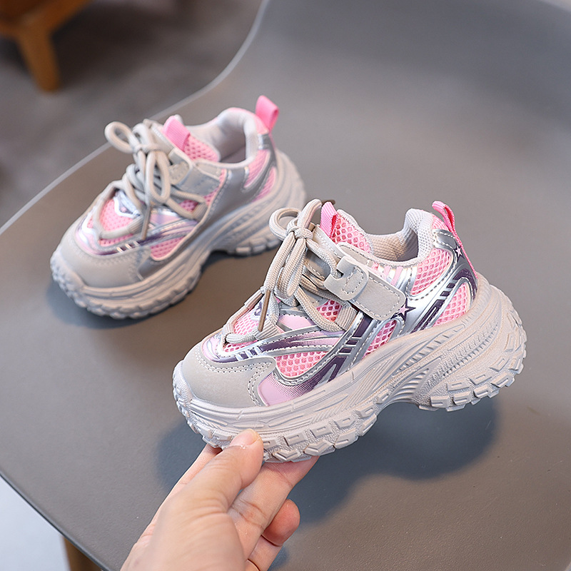 Boy Girl Basketball Shoes Toddler with Non Slip Wear-resistant Lightweight Spring Autumn Kidszworld Outdoor Kid Sport Shoes Size 21 - 30 K0205