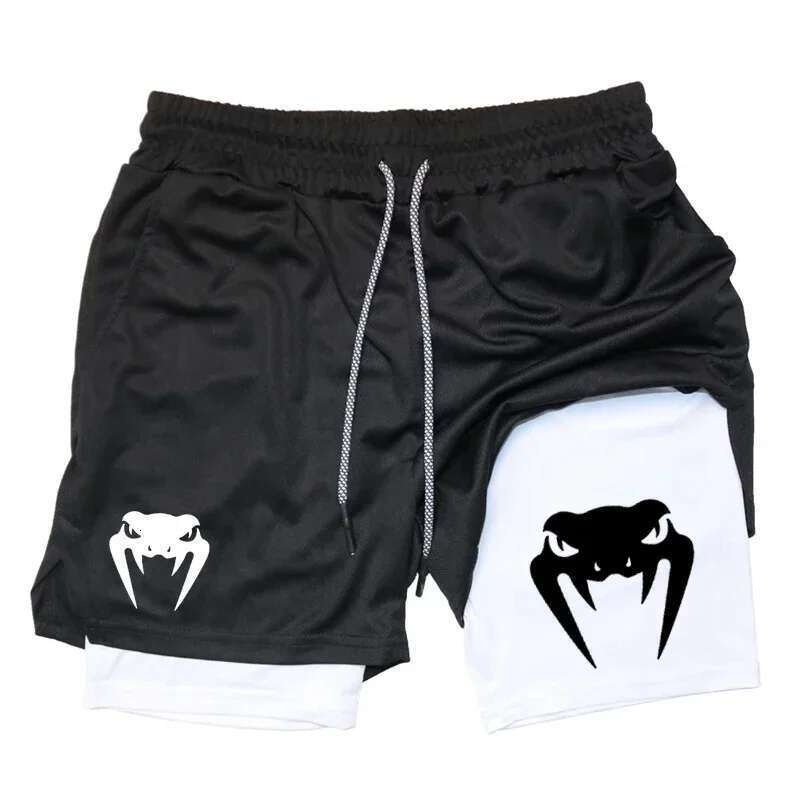 Tight shorts men's summer gym carnival running training sports mesh breathable shorts