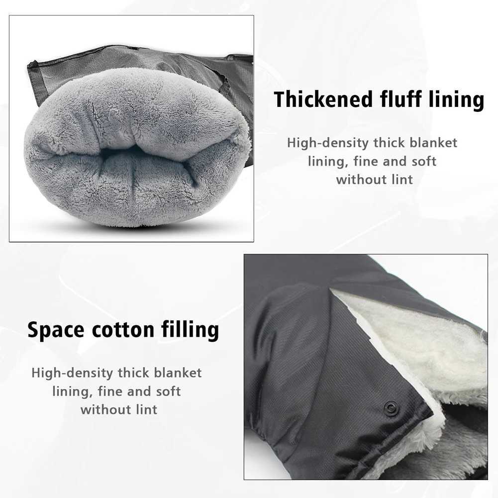 Waterproof Motorcycle Handlebar Muffs Hand Protector Winter Windproof Thickened Warm Thermal Mobile Handle Bar Cover Gloves S25118{category}