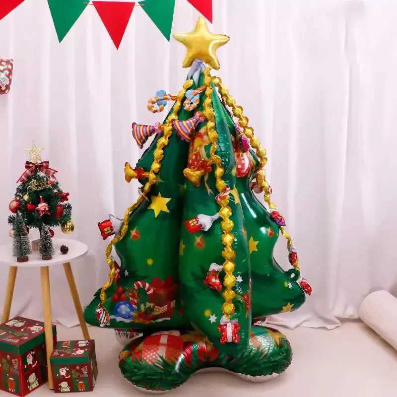 Christmas 105x145cm huge Christmas Tree Balloons Foil Christmas Decor Balloon Xmas Merry Christmas 2025 Decor Y251111