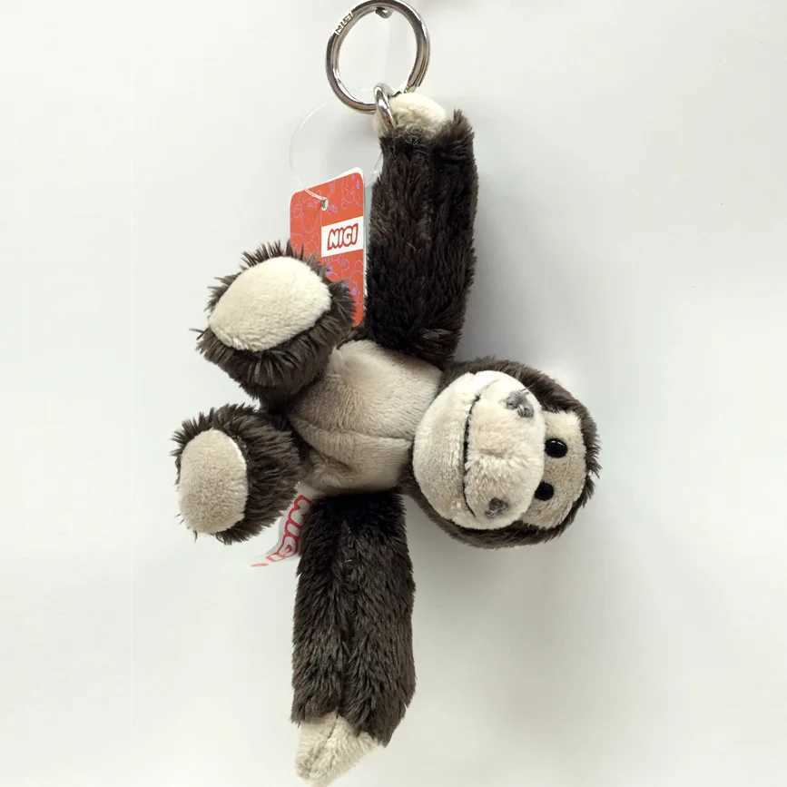 Special Wolf and Bluebird Keychain Classic 3D Monkey Gorilla Model Filled Animal Keychain Soft Doll Keychain W250411