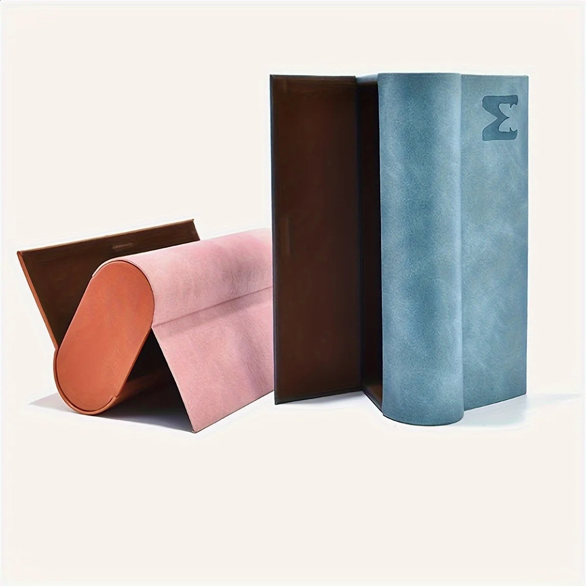 1 double-layer colored glass storage box. Fashion simplicity travel essentials 250409