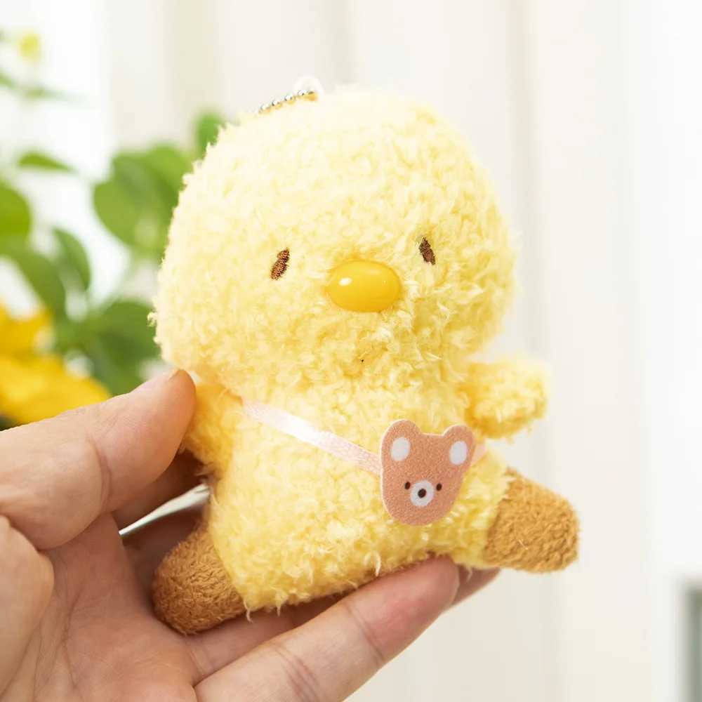 10cm Soft Animal Doll Keychain Cute Bear Pendant Keychain Cute Plush Filled Keychain Bag Decoration Couple Friend Childrens Gift W250411