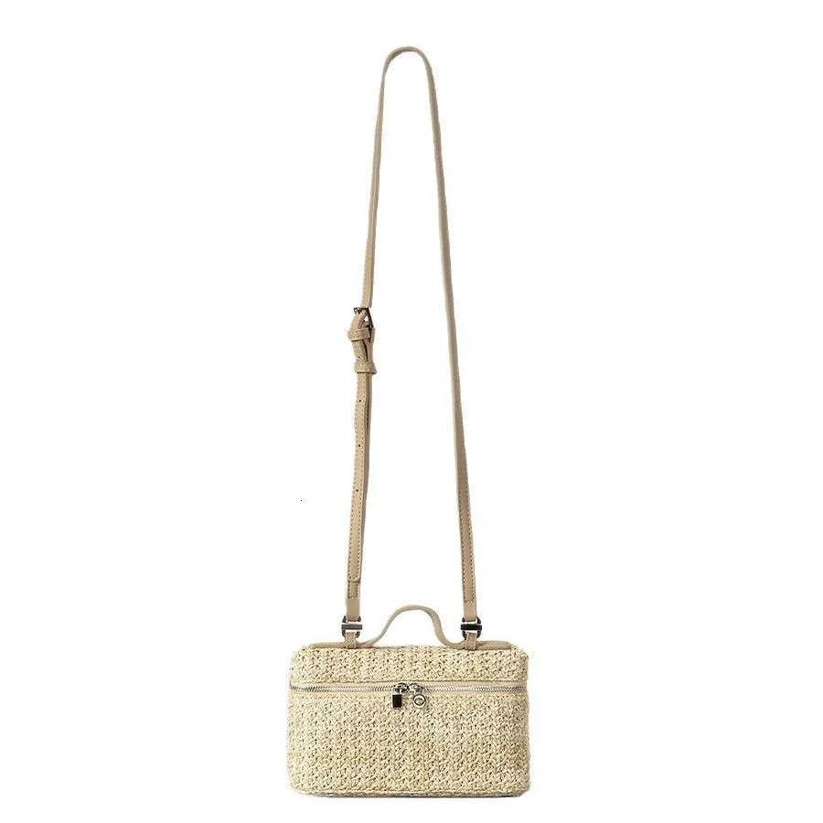 Fashion Box Pp Straw Women Handbags Weave Small Shoulder Bags Casual Summer Beach Crossbody Bag Mini Bali Travel Purses 2025