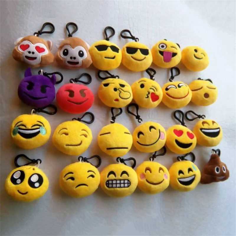 10 Cute Cartoon Keychains Fury Balls Plush Keychains Womens Handbags Car Keyholders Pendants Toys Childrens Gifts W250411