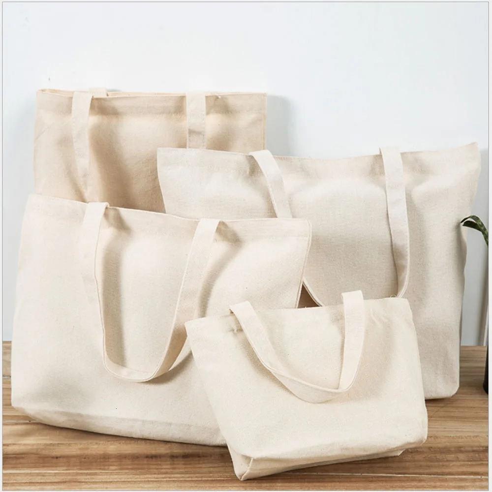 Canvas Bag Storage Grocery EcoFriendly foldable folding Pocket Tote Portable Shoulder Handbags Food Shopping bag 251110