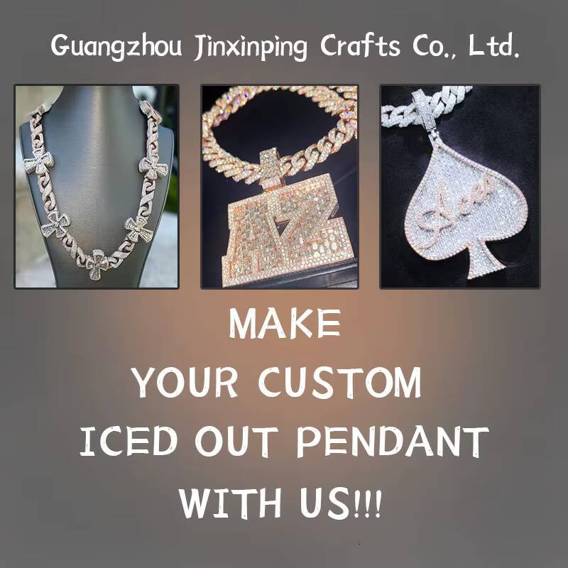 Factory Custom Hip Hop Photo Pendant Moissanite Lab Diamonds Iced Out Pendant As a Gift Customizable