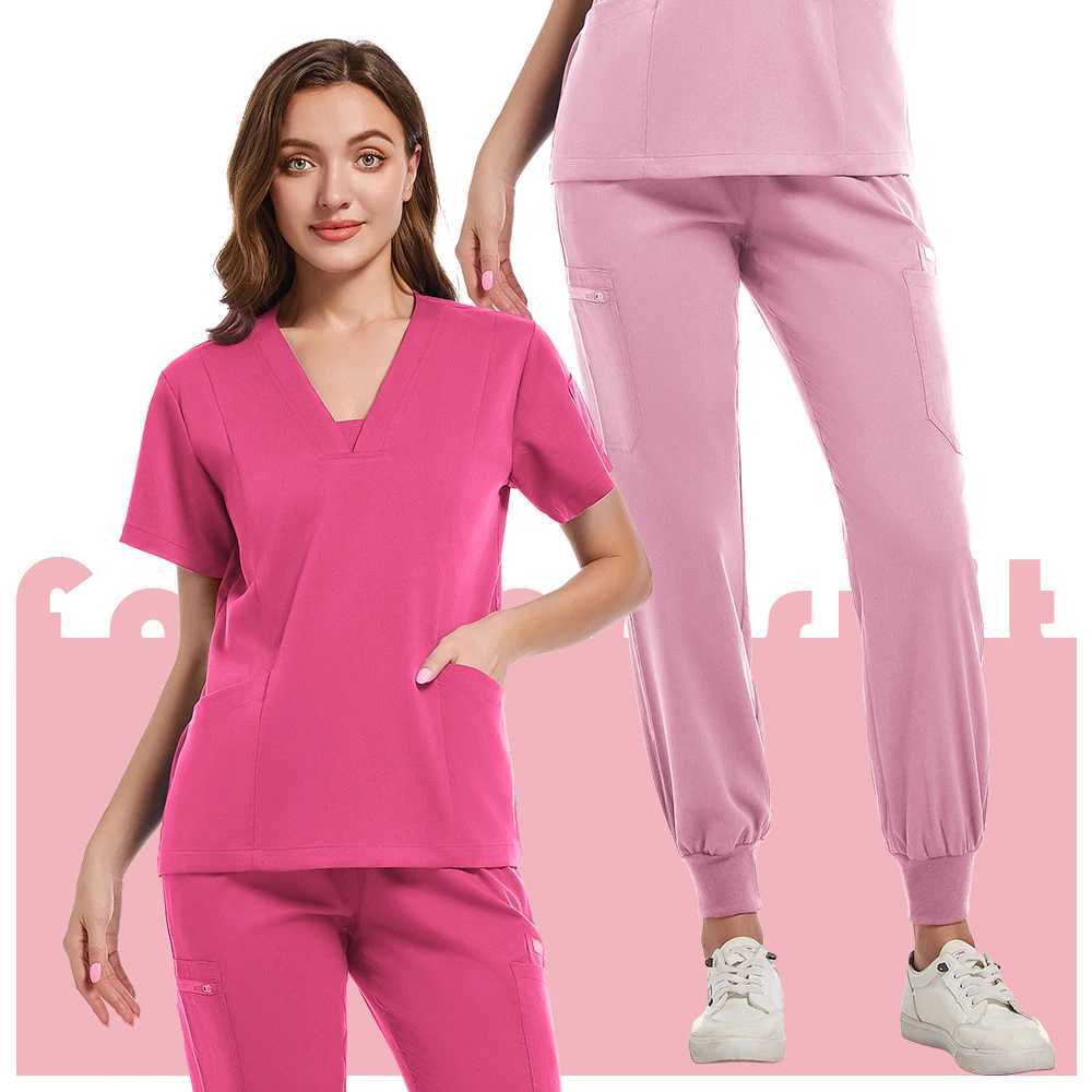 Scrubs Surgical Uniform Doctor Nurse Nursing Uniforms Men Women Medical Workwear Spa Dentist Medical Set Lab Clinic Scrub Suit X250410