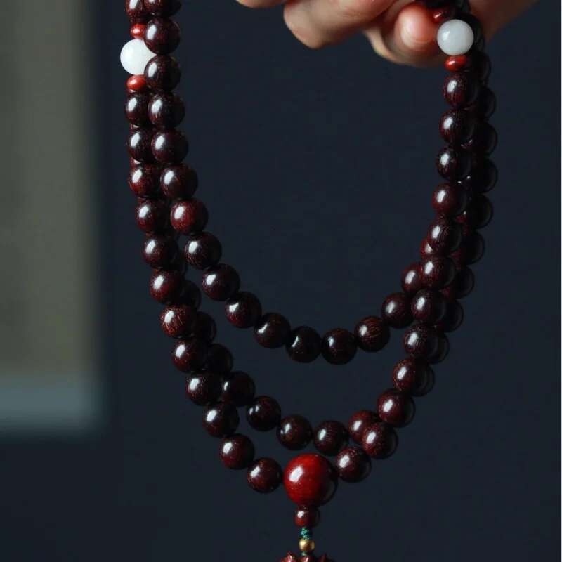 UMQ Zambia Small Leaf Rosewood DIY Lotus House 108 Men'S Women'S Clothes Jewelry Bracelet Buddha Rosary