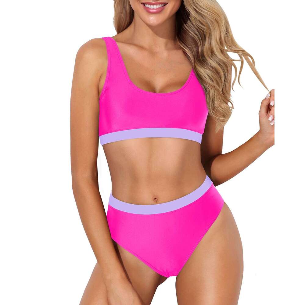 Womens Swimwear Designer High-end Bikini Sexy Color Contrast Suitable for Wearing by the Seaside