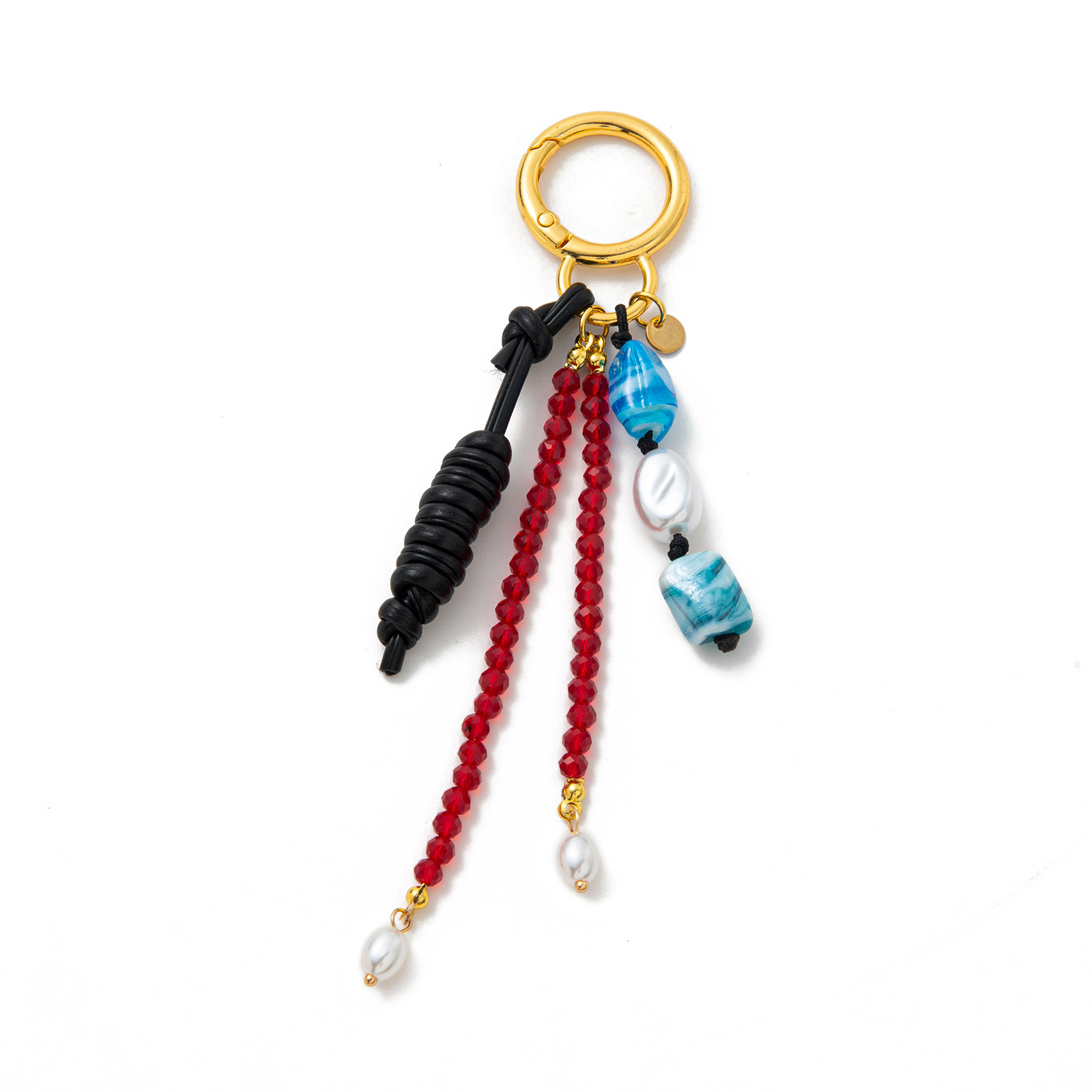 Niche High-End Retro Elegant Bag Charm New Versatile Colorful Cord Chain Series Classy Backpack Pendant