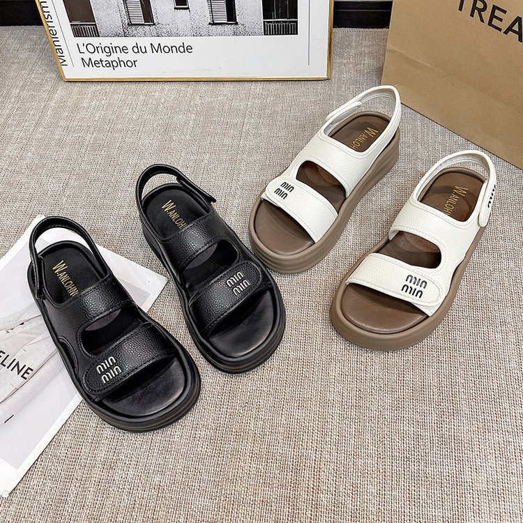 free shipping designer sandals for womens 2025 New Flat bottomed Sports Casual Non slip Beach Sandals Size 35-40 for daily wear