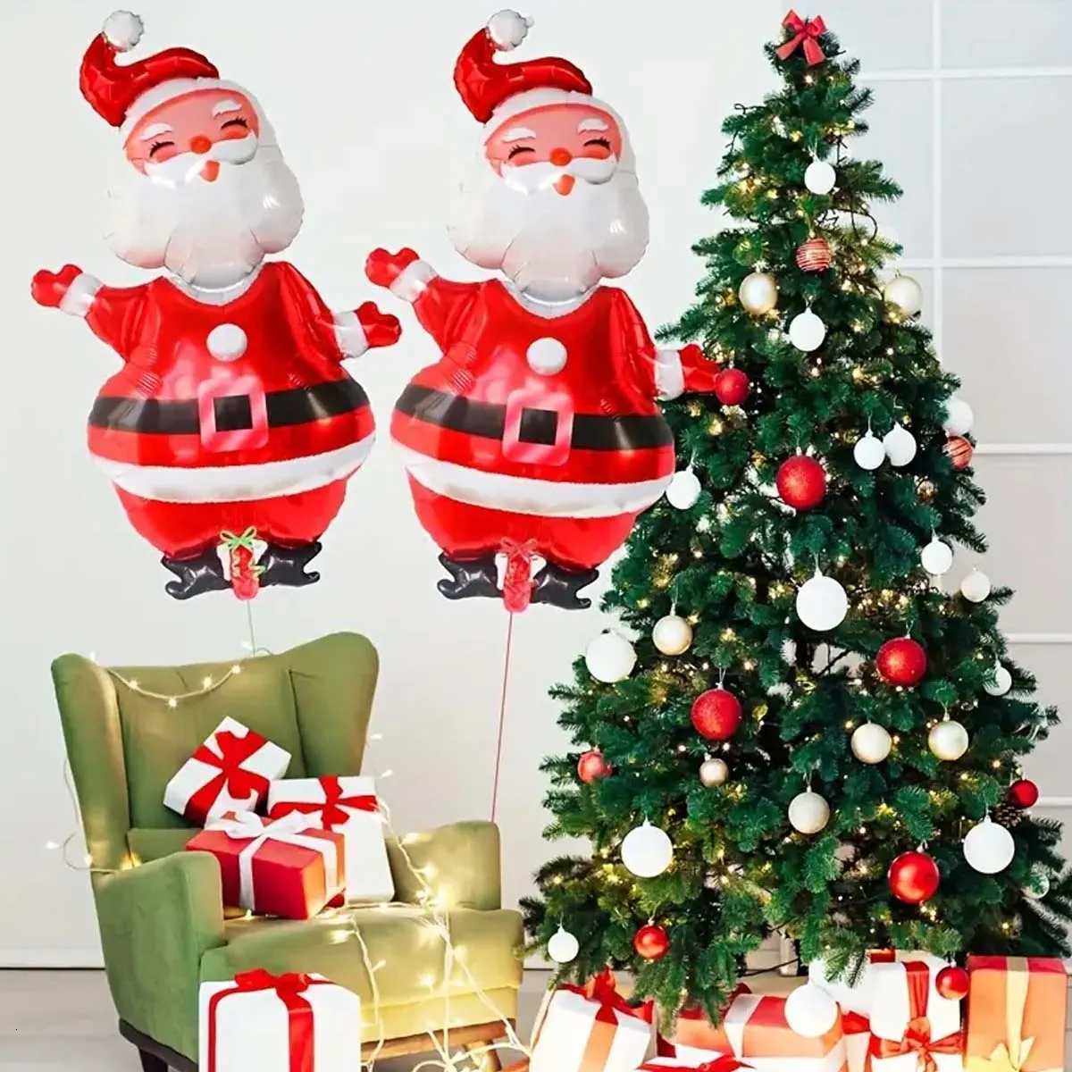 Christmas 1Pcs Extra Large Santa Claus Decorative Balloon - Christmas Party Essential - Perfect for Christmas and New Year Decorations Y251111