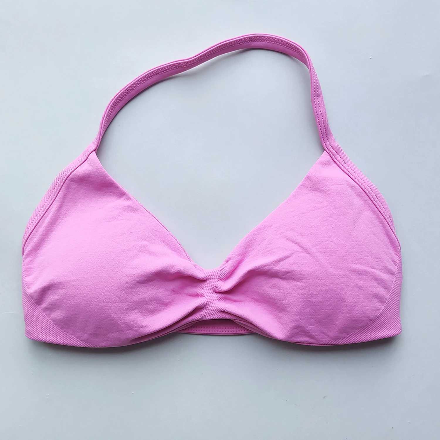 Impact sports bra shoulder strap backless yoga gym bra detachable cup womens sportswear gym top suspender sports braW250411