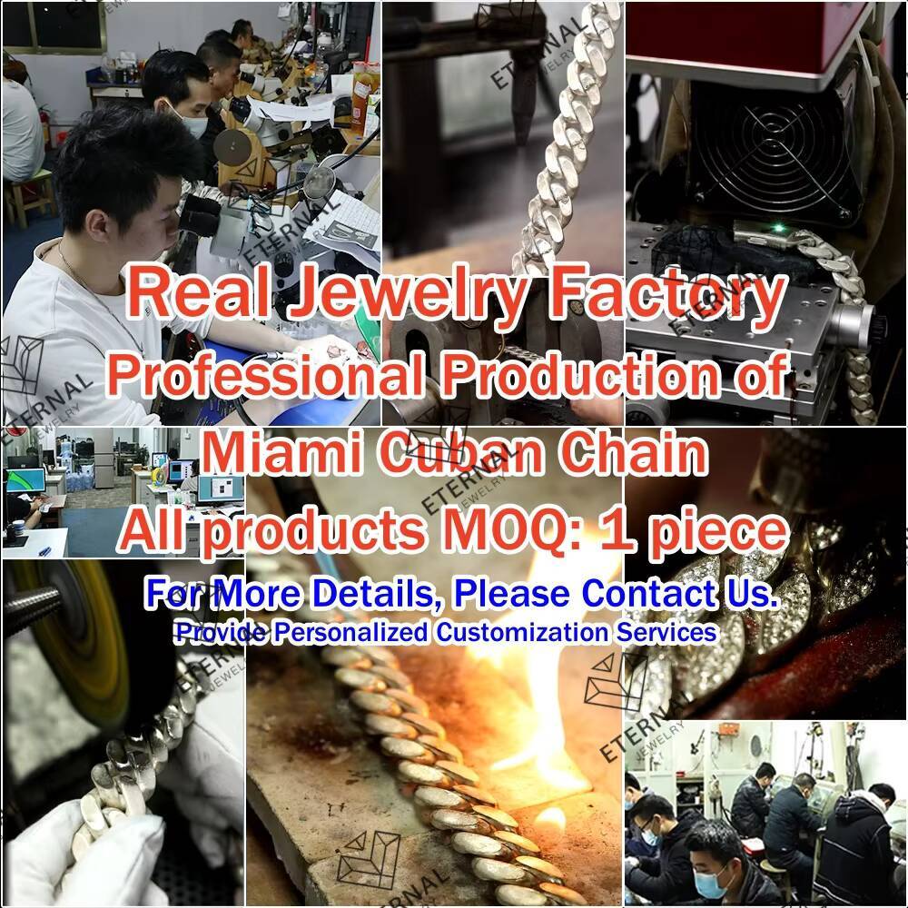 Custom Hip Hop 20mm Real S925 Sterling Silver 9K 10K 14K 18K Solid Gold Plated Miami Cuban Link Chain Necklace Bracelet