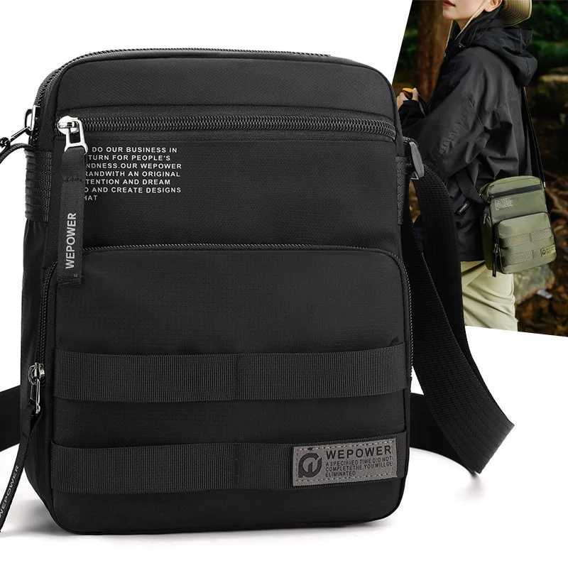 Fashion business shoulder bag wear-resistant water repellent mens commuting travel waterproof shoulder crossbody bagT251110
